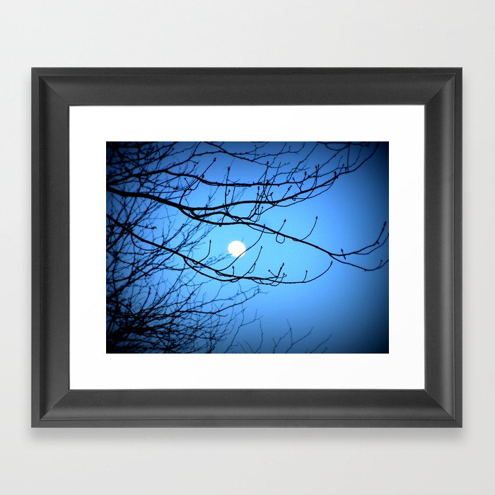 Moonlight at Dusk Framed Art Print