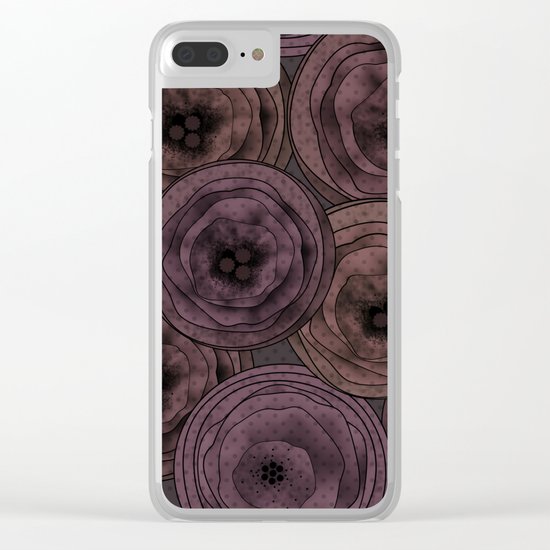 Chocolate velvet . Clear iPhone Case