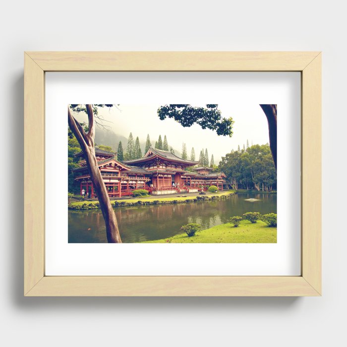 Byodo-In Temple/ Hawaii Recessed Framed Print