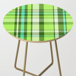 Plaid // Lime Side Table