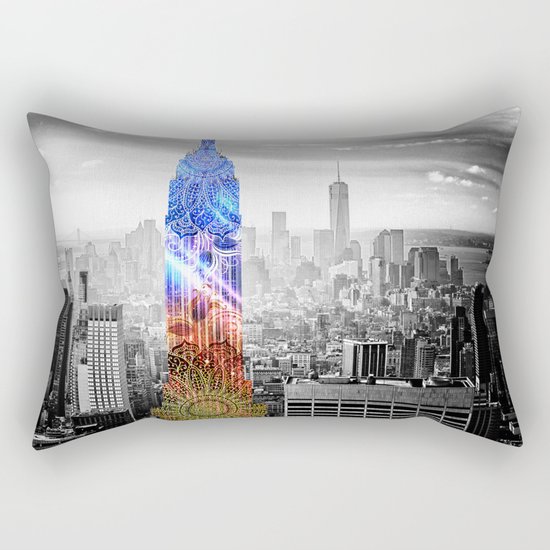 Funky Landmark - NY Rectangular Pillow