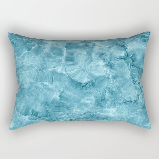 Blue onyx marble Rectangular Pillow