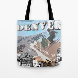 Ski Denver (Blue) Tote Bag