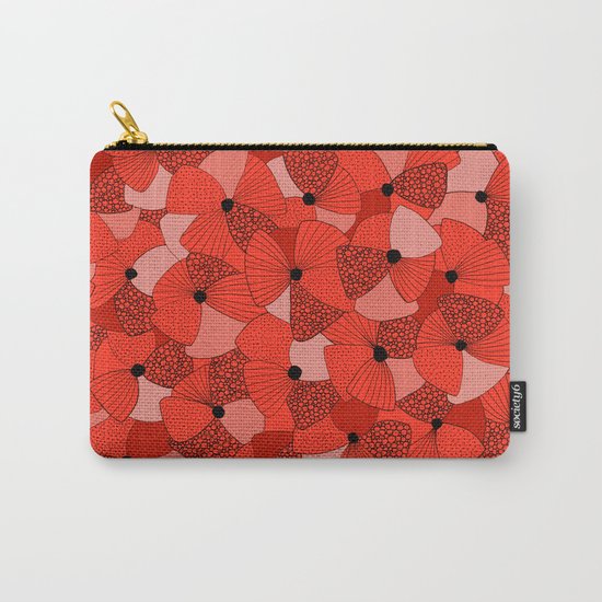 Red Poppies Carry-All Pouch