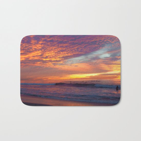 Pink Sunset Bath Mat
