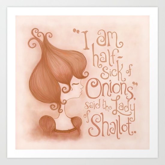 The Lady of Shallot Art Print