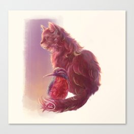 The King and The Cat Canvas Print
