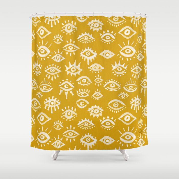 Mystic Eyes – Marigold Palette Shower Curtain