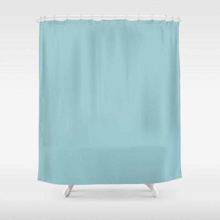 Morning Glory Blue Shower Curtain