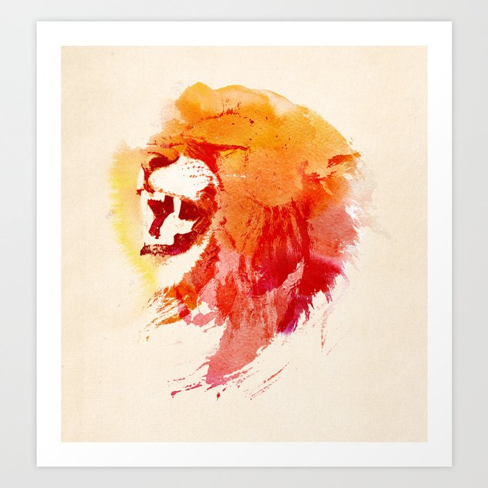 Discover the motif ANGRY LION by Robert Farkas as a print at TOPPOSTER