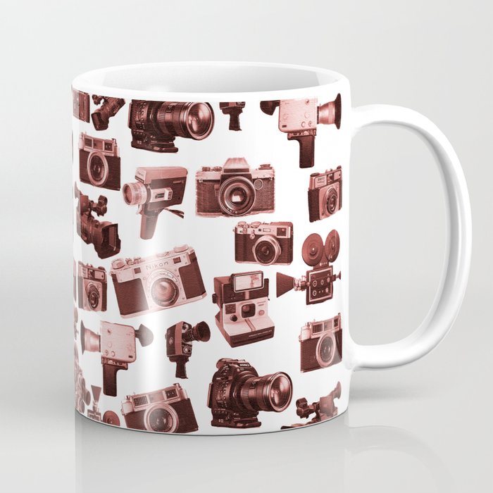 Cameras & Red Coffee Mug