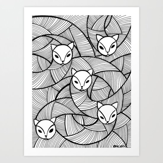 CATS Art Print
