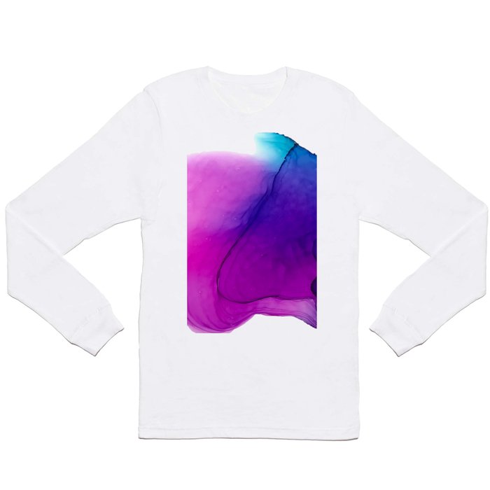 I fold (alcohol ink abstract) Long Sleeve T Shirt