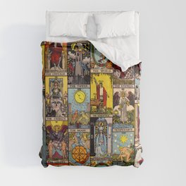 Major Arcana of the Tarot Patchwork Design Comforter