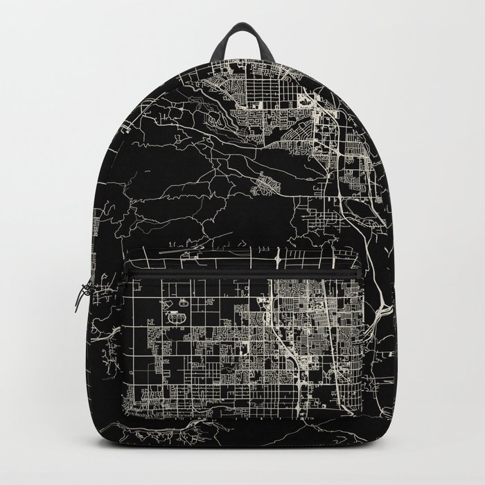 PALMDALE - USA. Black and White City Map Backpack
