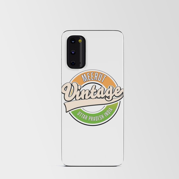 Meerut vintage style logo. Android Card Case