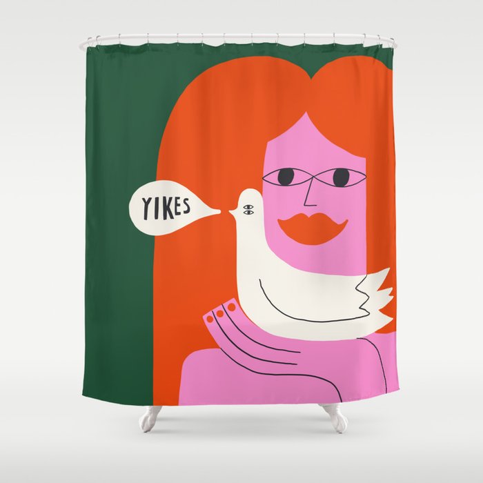 Yikes! Shower Curtain