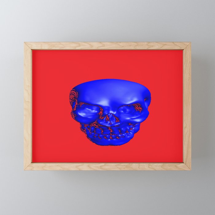 Psychedelic Skull 2 Framed Mini Art Print