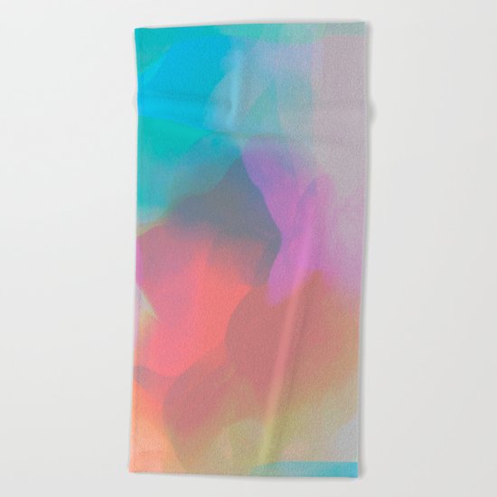 watercolor paint Beach Towel