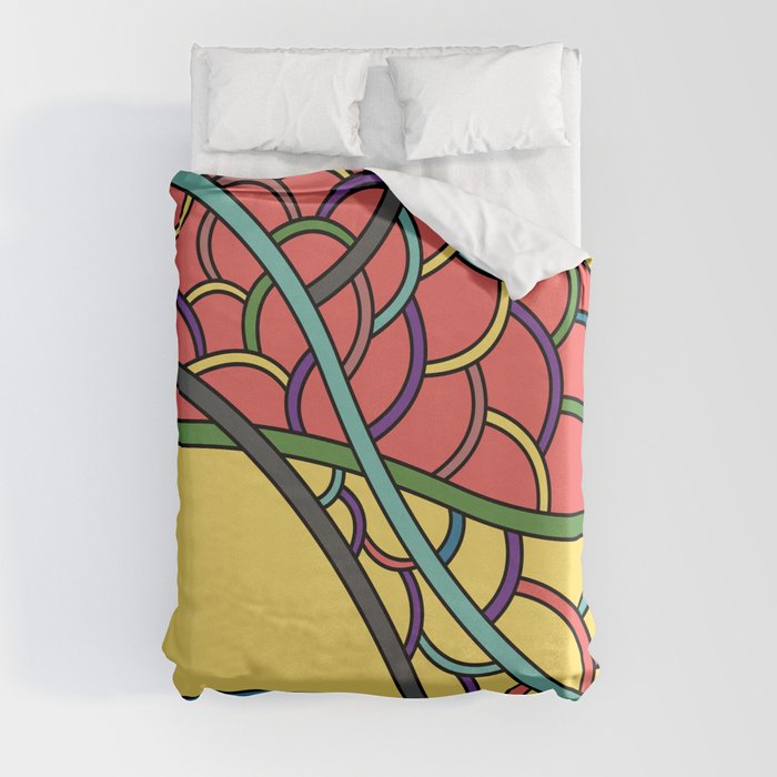 Twist_&_turns_occurrence_ninteen Duvet Cover