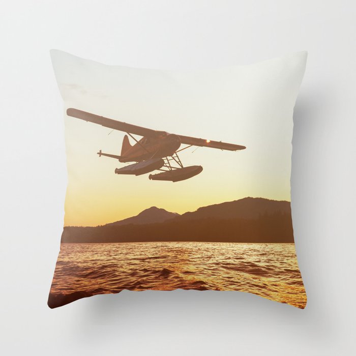 Sunset Flyby Throw Pillow