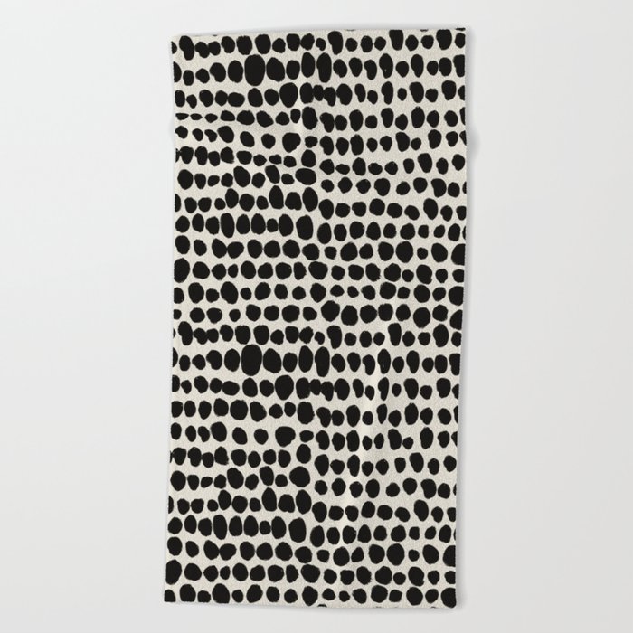 Irregular Polka Dot Pattern #1 Beach Towel