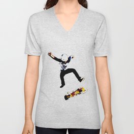 Skater V Neck T Shirt