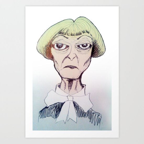 Betty D eyes Art Print