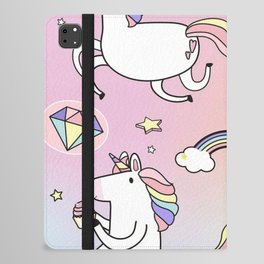 Pastel Unicorns iPad Folio Case