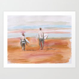 Surf time 1 Art Print