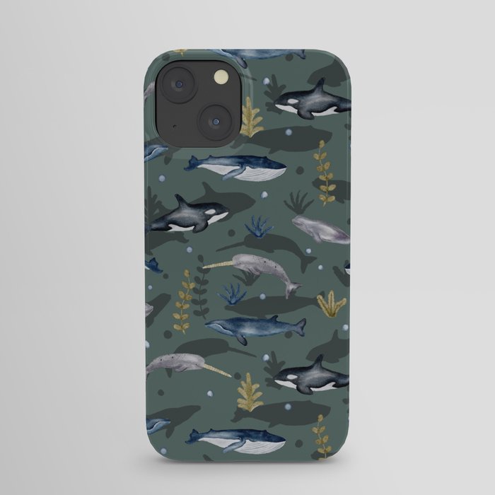 Whales Underwater  iPhone Case