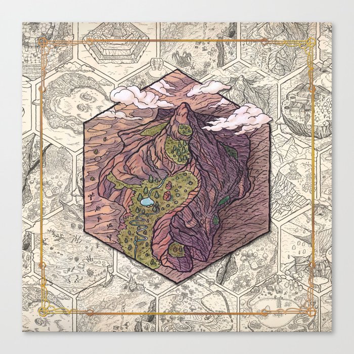 Windbreak Mountain Canvas Print