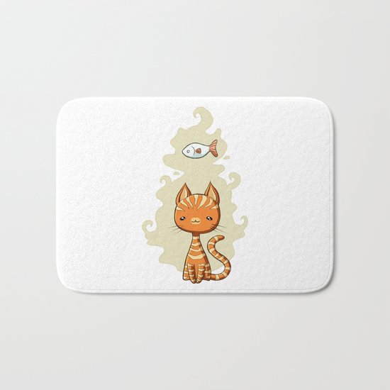 Ginger Cat Bath Mat