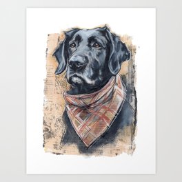 Daily dogs: one of three Art Print