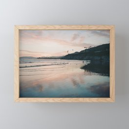 Sunset at Pismo Framed Mini Art Print