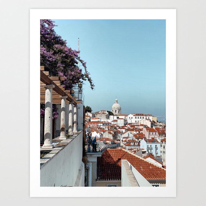 Lisbon Miradouro View on Alfama, the Old Town | Portugal, Europe Travel Photography Art Print