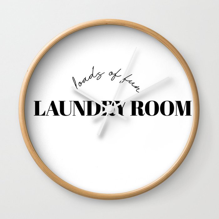 laundry room Wall Clock