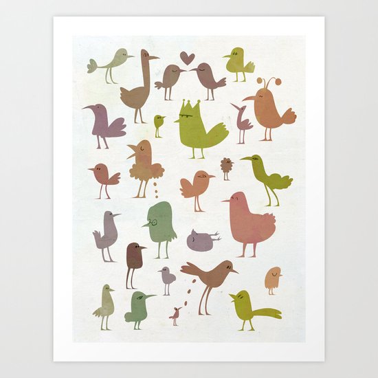 Birdies Art Print