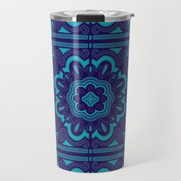 Paisley Tile - Blue - Pattern Travel Mug