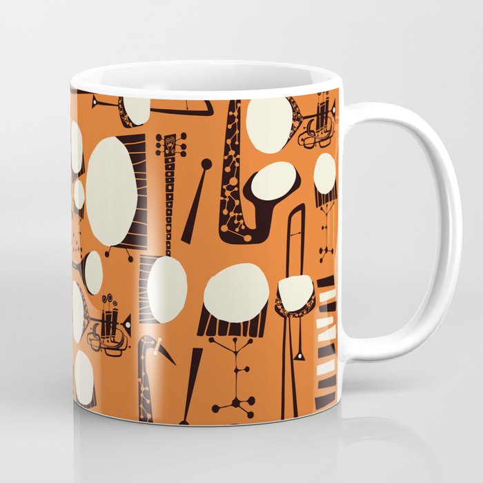 Beatnik Style Vintage Jazz Collage Coffee Mug