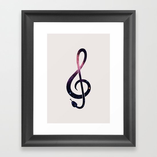 G Snake Framed Art Print