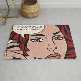 Hotline Bling Pop Art: You Used To Call Me Rug