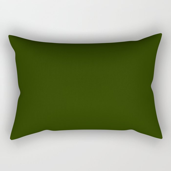 Dark Green Colour Rectangular Pillow