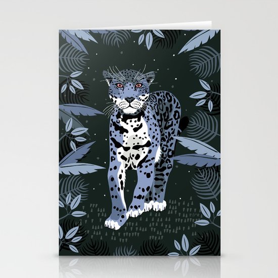Midnight Jaguar Stationery Cards