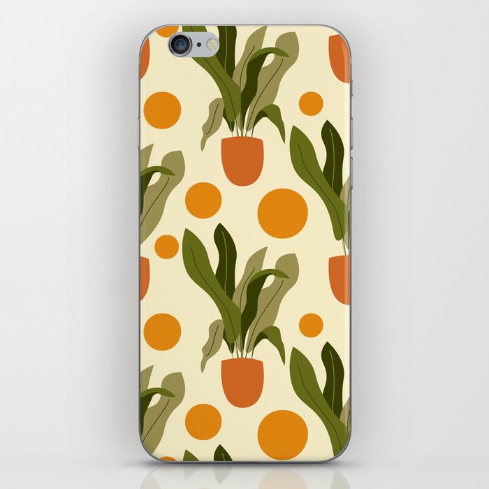 Abstract Plantpots pattern iPhone Skin