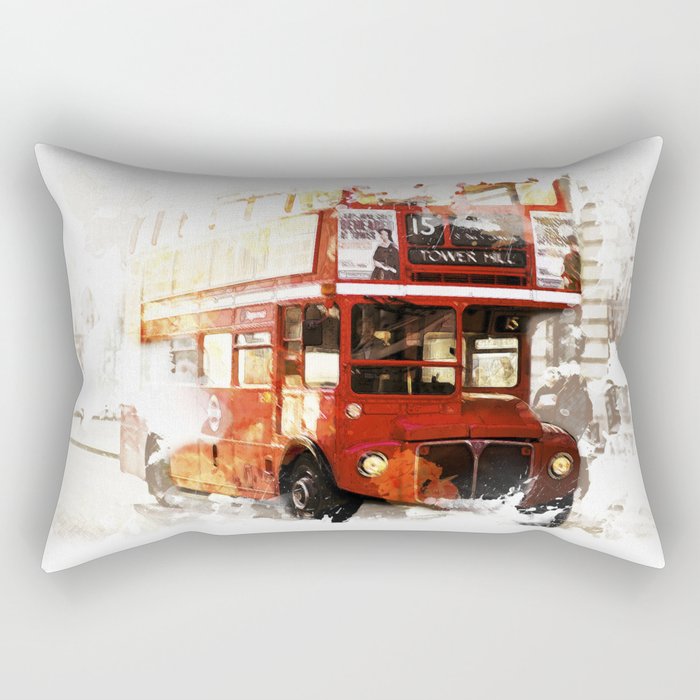 London Bus Rectangular Pillow