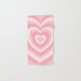 Pink Love Hearts  Hand & Bath Towel