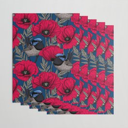 poppy wrapping paper society6 flower fairy wrapping paper
