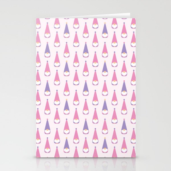 Gnomes Polka dot pattern. Digital Illustration background Stationery Cards