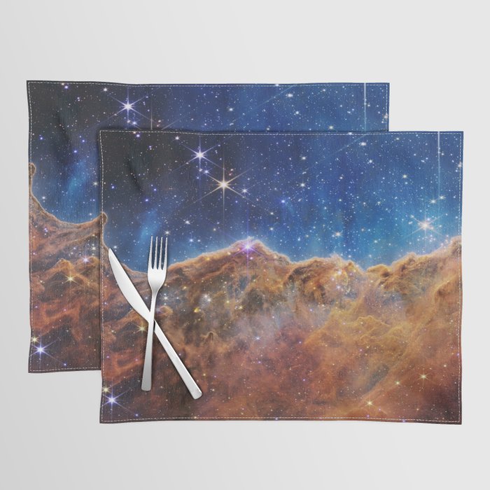 Cosmic Cliffs : The Carina Nebula Webb Telescope JWST  Placemat